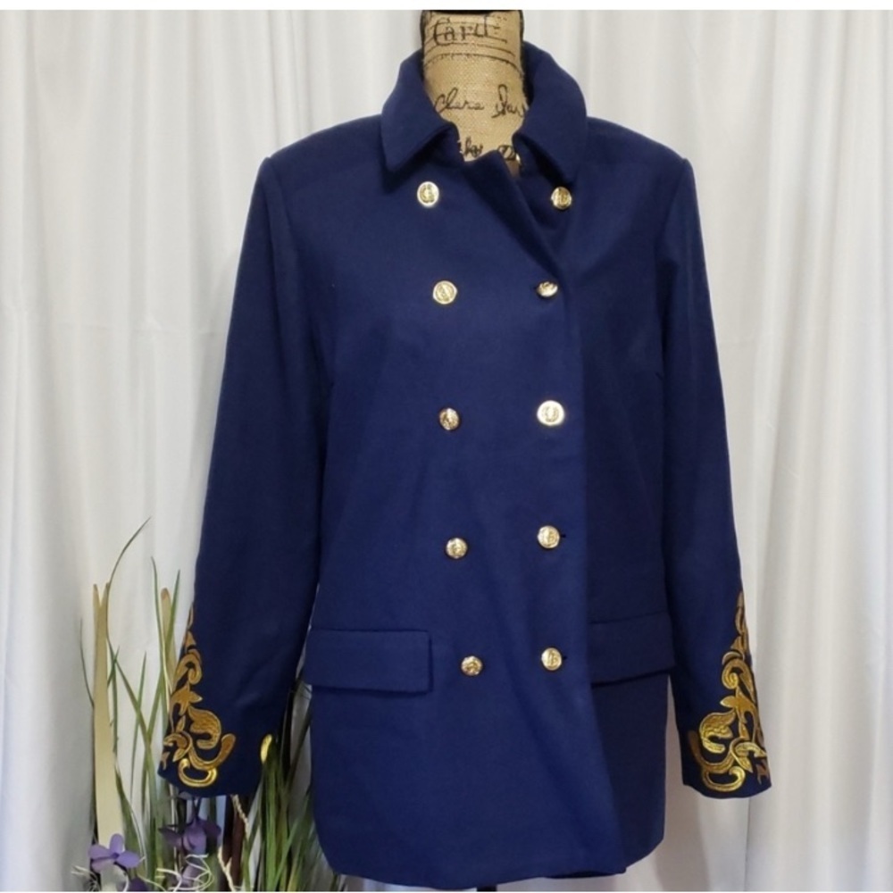 C. Wonder Double Breasted Wool Designed Coat